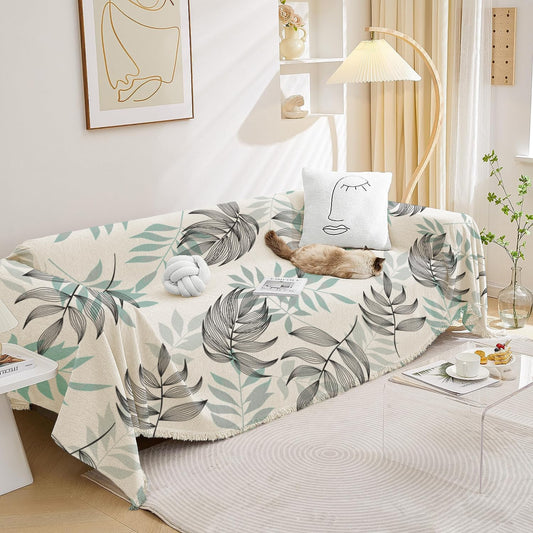 Super Soft Throws for Sofa and Couch – Tropical Oasis Green